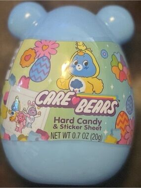 Care Bears Blue Bear Shaped Egg With Candy & Stickers